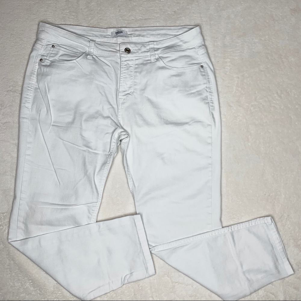 Kensie white denim jeans